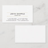 Carte De Visite Conception simple moderne professionnelle d'or (Devant / Derrière)
