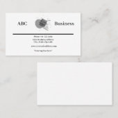 Carte De Visite Conception simple personnalisée avec logo (Devant / Derrière)