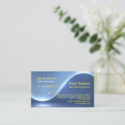 Carte De Visite Conception standard (Debout devant)