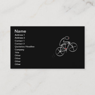 Carte De Visite Conception stylisée de cycliste