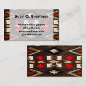 Carte De Visite Conception tribale des Amérindiens Imprimer (Devant / Derrière)