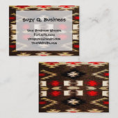 Carte De Visite Conception tribale des Amérindiens Imprimer (Devant / Derrière)