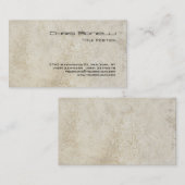 Carte De Visite Conception Unique De Mur De Pierre De Charme (Devant / Derrière)