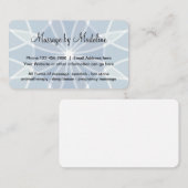 Carte De Visite Conception unique de thérapeute de massage (Devant / Derrière)