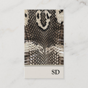 Carte De Visite Conception unique élégante d'impression de peau