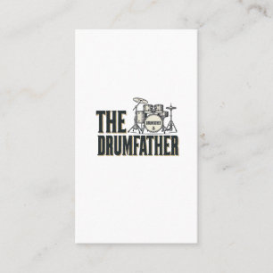 Carte De Visite Conception vectorielle de citation de batteur Drum
