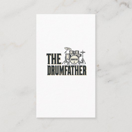 Carte De Visite Conception vectorielle de citation de batteur Drum (Devant)