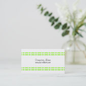 Carte De Visite Conception verte moderne (Debout devant)