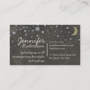 Carte De Visite Conception vintage de tableau avec les étoiles et