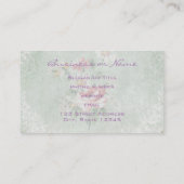 Carte De Visite Conception Vintage Rose (Dos)