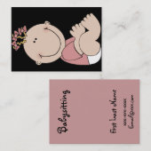 Carte De Visite Conceptions de babysitter (Devant / Derrière)