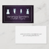 Carte De Visite Conceptions de garde-robe | Artiste créatif (Devant / Derrière)