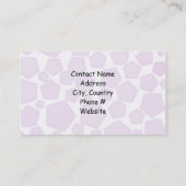 Carte De Visite Conceptions de textile (Dos)