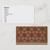 Carte De Visite Conceptions décoratives arabes, 'd'art arabe comme (Devant / Derrière)