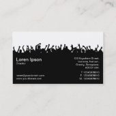 Carte De Visite Concert 02 - Noir et Blanc (Dos)