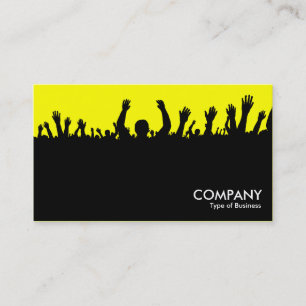 Carte De Visite Concert - noir et jaune