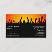 Carte De Visite Concert - noir, jaune et rouge (Dos)