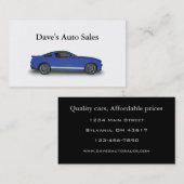 Carte De Visite Concessionnaire automatique (Devant / Derrière)