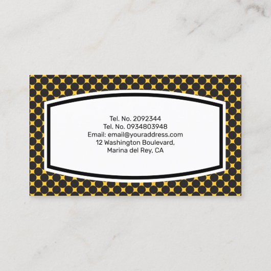 Carte De Visite Concessionnaire automobile (Dos)