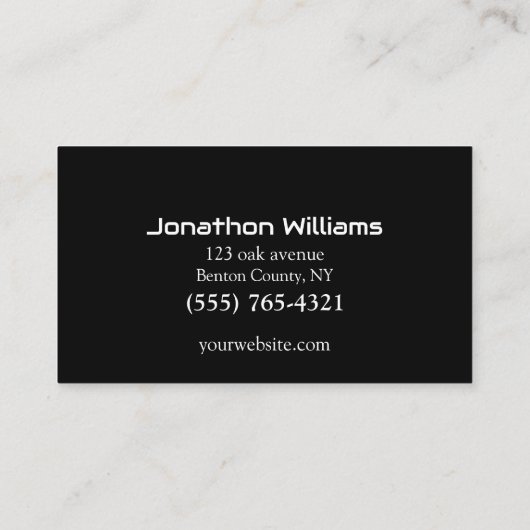 Carte De Visite Concessionnaire automobile - Associé aux ventes au (Dos)