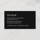 Carte De Visite Concessionnaire automobile de vente classique (Dos)