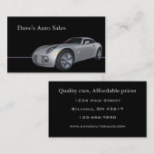 Carte De Visite Concessionnaire automobile d'occasion (Devant / Derrière)