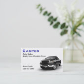 Carte De Visite Concessionnaire automobile d'occasion (Debout devant)