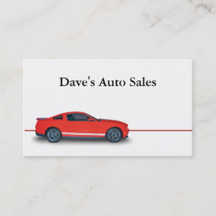 Carte De Visite Concessionnaire automobile d'occasion