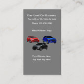 Carte De Visite Concessionnaire automobile d'occasion Simple Verti (Devant)