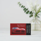 Carte De Visite Concessionnaire automobile haute performance (Debout devant)