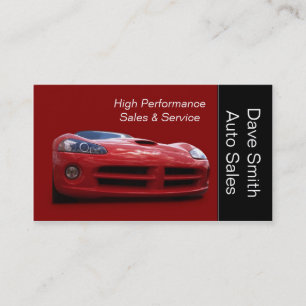 Carte De Visite Concessionnaire automobile haute performance