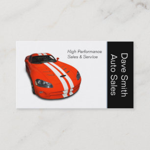 Carte De Visite Concessionnaire automobile haute performance