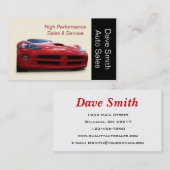Carte De Visite Concessionnaire automobile haute performance (Devant / Derrière)