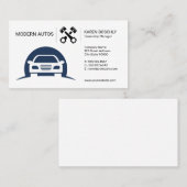 Carte De Visite Concessionnaire automobile | Logo auto mécanique (Devant / Derrière)