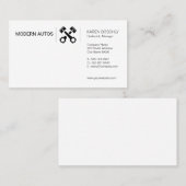 Carte De Visite Concessionnaire automobile | Maintenance automatiq (Devant / Derrière)