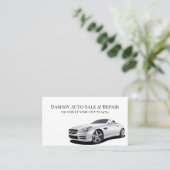 Carte De Visite Concessionnaire automobile moderne Auto Vente Répa (Debout devant)