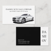 Carte De Visite Concessionnaire automobile moderne Auto Vente Répa (Devant / Derrière)