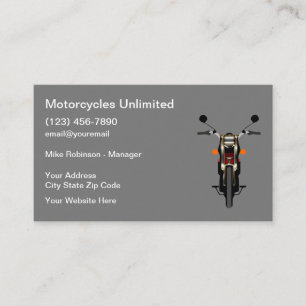 Carte De Visite Concessionnaire de ventes de motos
