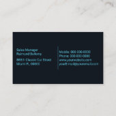 Carte De Visite Concessionnaire de voitures de sport (Dos)