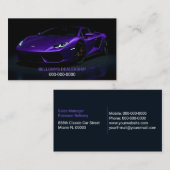 Carte De Visite Concessionnaire de voitures de sport (Devant / Derrière)