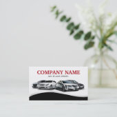 Carte De Visite Concessionnaire de voitures d'occasion Classy (Debout devant)