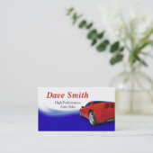 Carte De Visite Concessionnaire et service automobile (Debout devant)