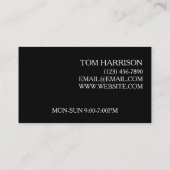 Carte De Visite Concessionnaire moderne, vente et réparation autom (Dos)