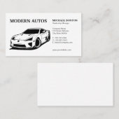 Carte De Visite Concessionnaire | Voiture de sport moderne | Servi (Devant / Derrière)