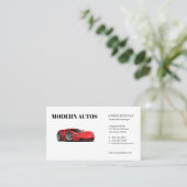 Carte De Visite Concessionnaire | Voiture sport rouge | Services A (Debout devant)