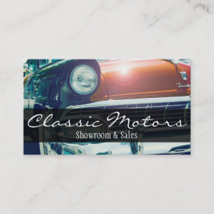 Carte De Visite Concessionnaires Vintages de véhicules automobile