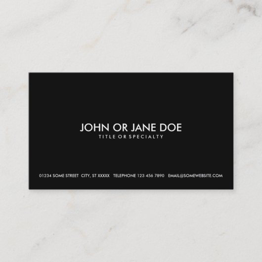 Carte De Visite concevez vos propres (Devant)