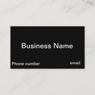 Carte De Visite Concevez votre propre Businesscards noir