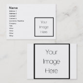 Carte De Visite Concevez votre propre cadeau fait sur commande - (Devant / Derrière)