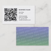 Carte De Visite concevez votre propre code de QR (Devant / Derrière)